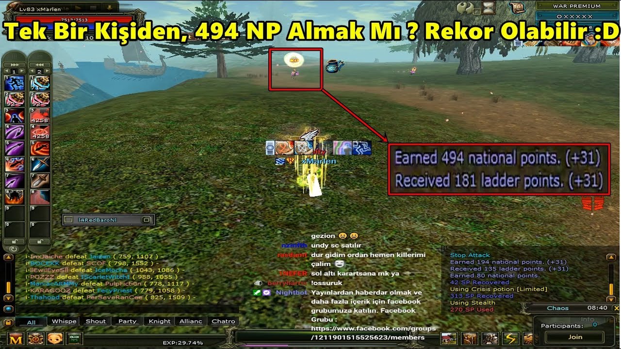DomenicoWacco - Tek Bir Adamı Keserek 494 NP Alıyor, Rekor Galiba! | Knight Online