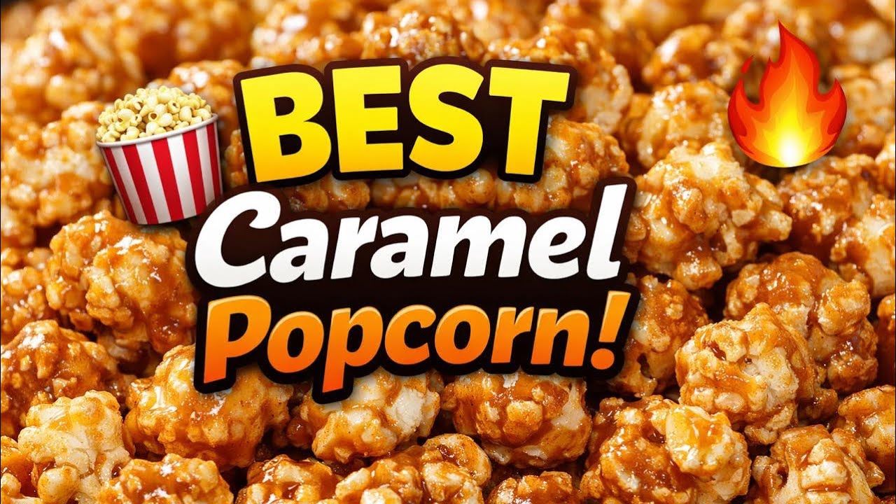 Perfect Caramel Popcorn in Minutes 🍿