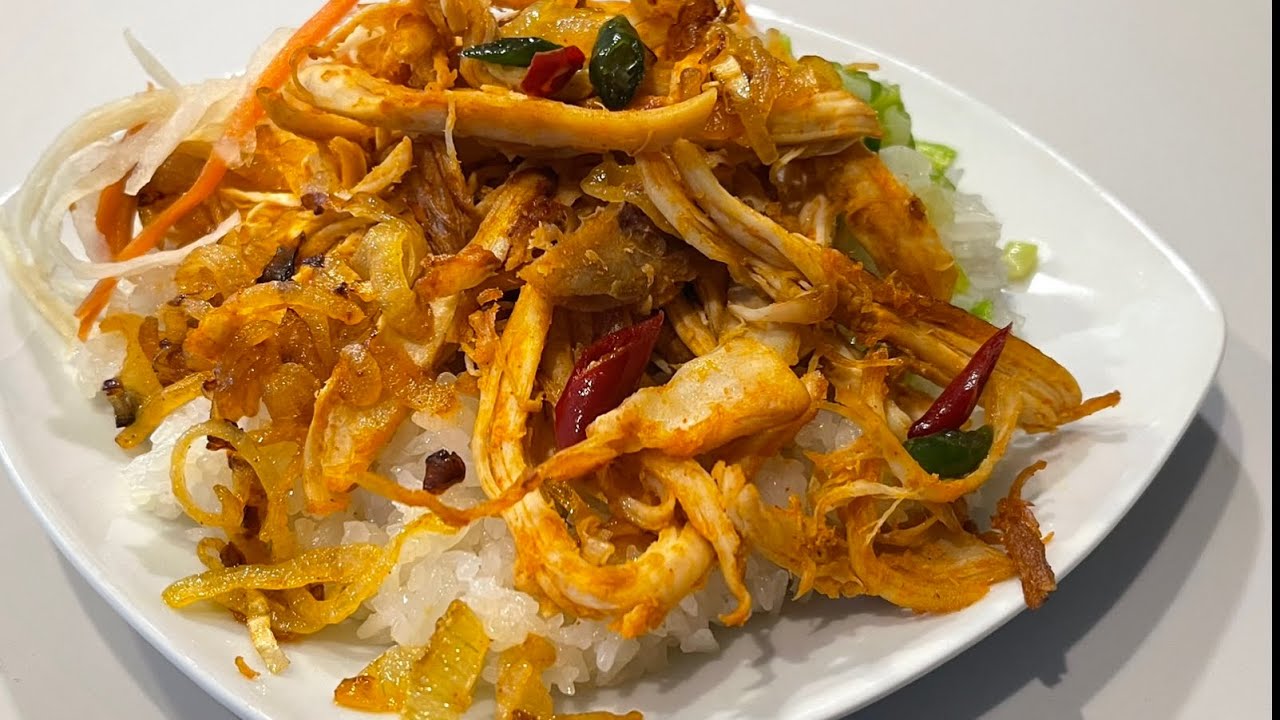XÔI GÀ - Cách Nấu Cấp Tốc  Mềm Dẻo Ngon Cho Bửa Sáng | Chicken Coconut Glutinous Rice