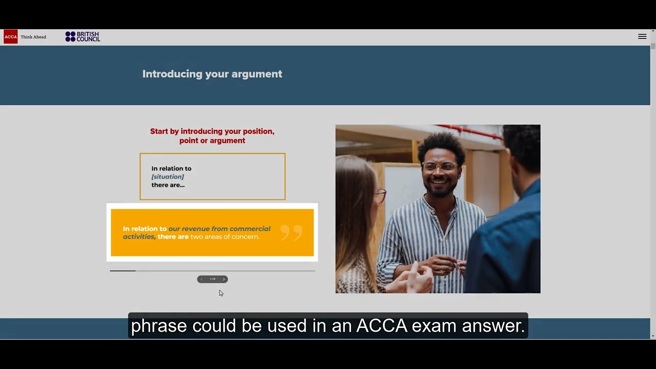 English language demo video