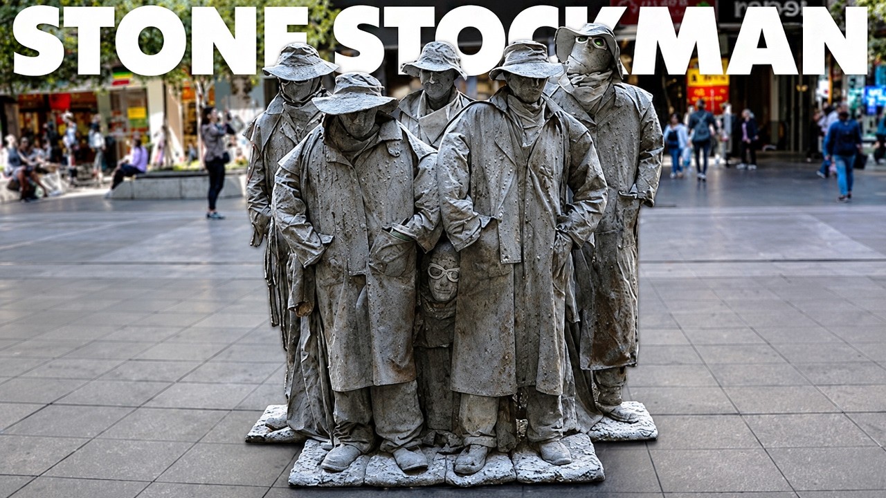 The Stone Stockmen - Iconic Living Statue Street Performer