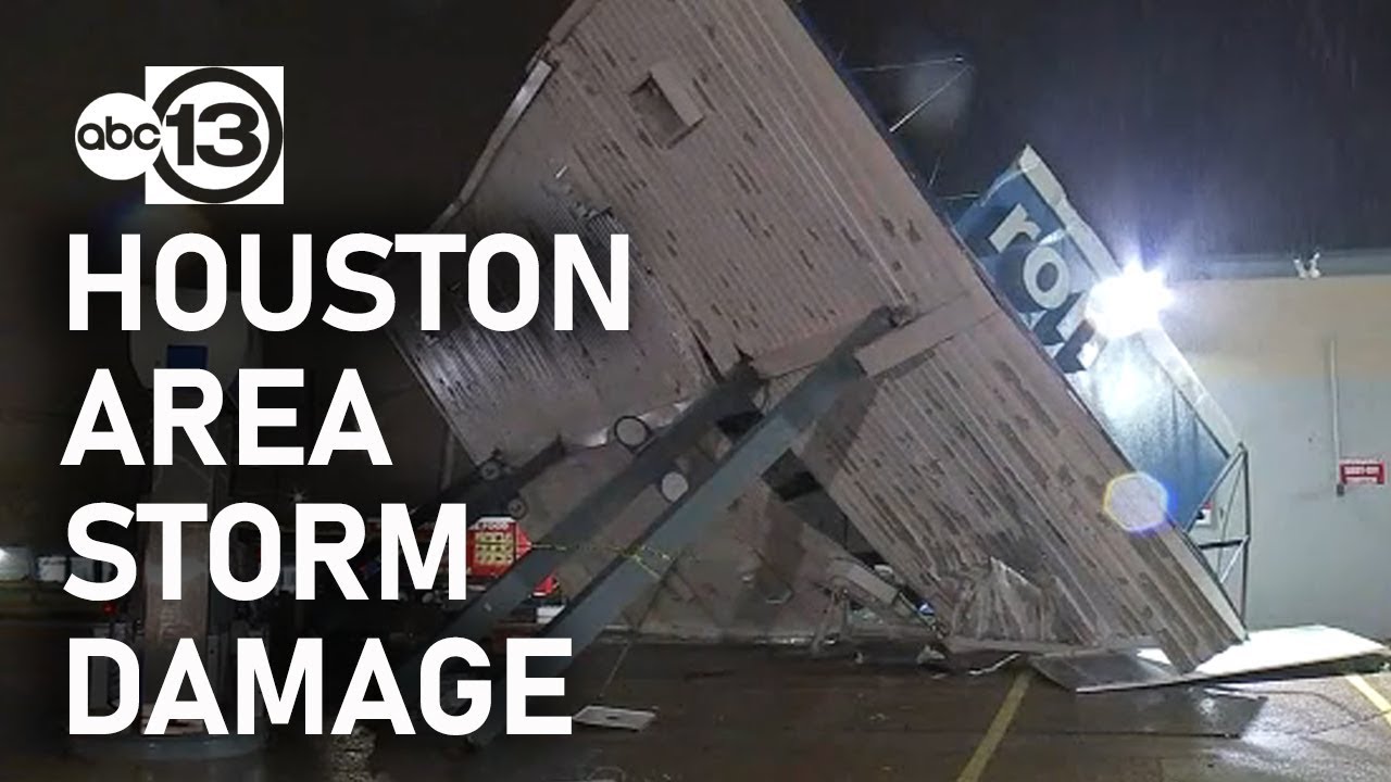 Southeast Texas storm damage compilation