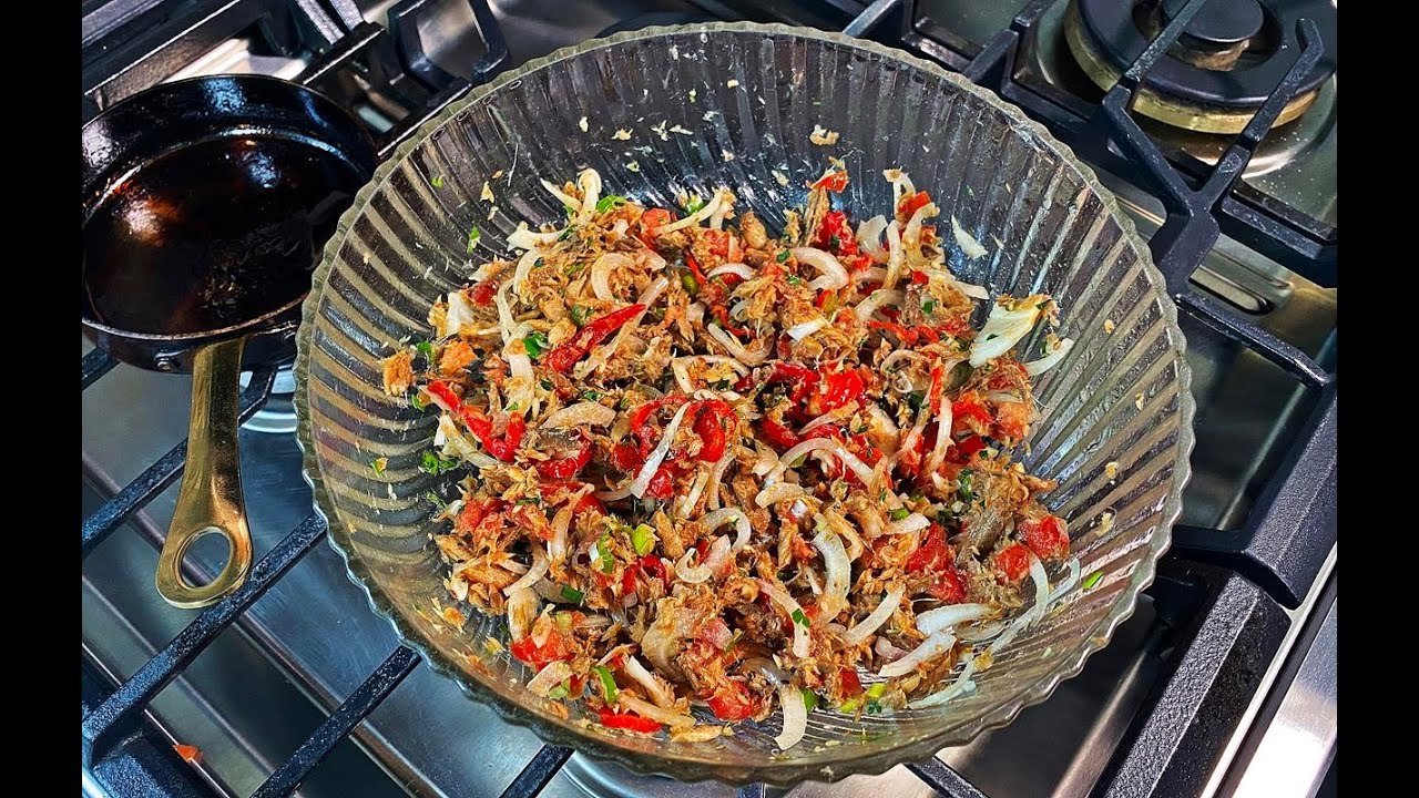 Quick and Easy Smoked Herring Choka | CaribbeanPot.com