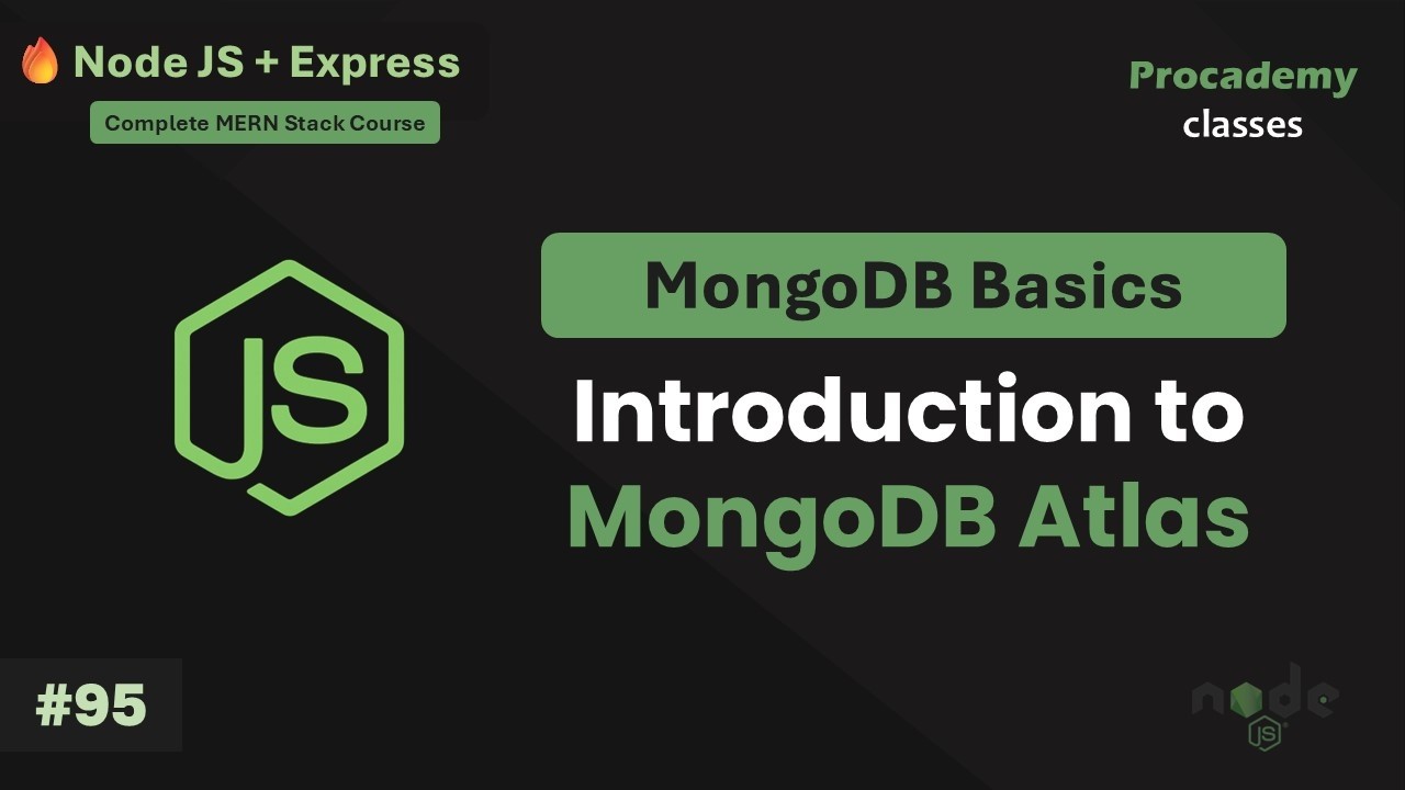 #95 Hosting MongoDB Database on Cloud using Atlas | Complete Node JS + Express Course with MongoDB