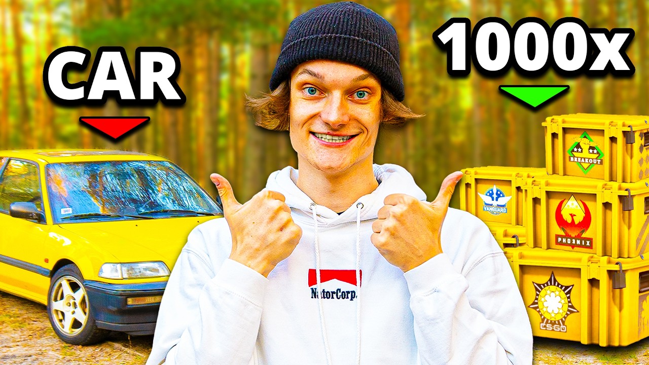 «Продаю» АВТОМОБИЛЬ МЕЧТЫ, чтобы открыть 1000 КЕЙСОВ!