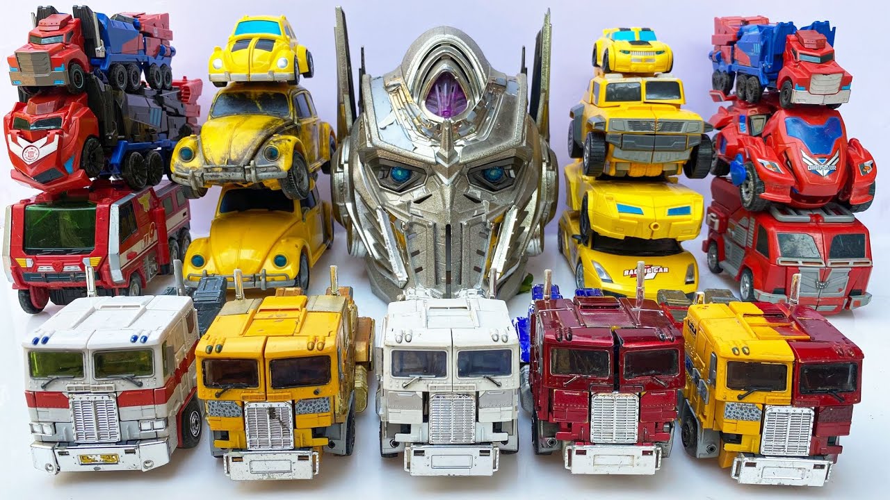 TRANSFORMERS Masterpiece: OPTIMUS PRIME, BUMBLEBEE & OPTMUS PRIMAL Assemble - Cartoon Robot Car Toys