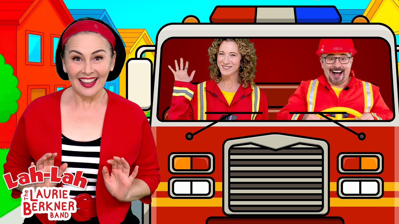 The Firefighter Song | Fire Trucks Kids Song | Lah-Lah & Laurie Berkner