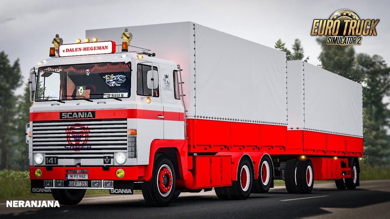 ETS 2 Mod | Scania 1 Series v2.1 with Ownable Tandem Trailer [ETS2 v1.36 - 1.35]