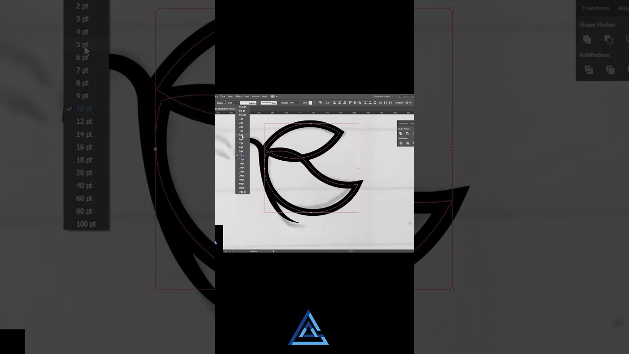 Butterfly logo #shorts #illustrator #aagraphics91 #trendingshorts #graphicdesign