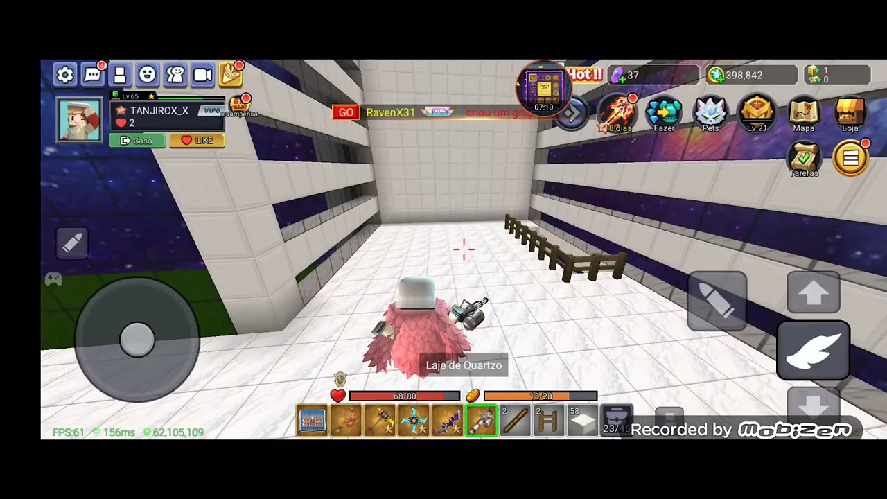 Parte 2 ajudando inscrito construir um prédio Blocokman GO 
