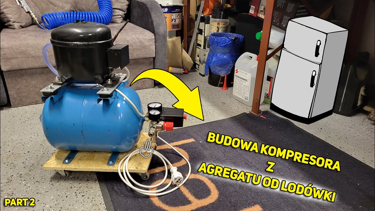 ZTS - Budowa kompresora ze starego agregatu od lodówki - Part 2 - Budowa