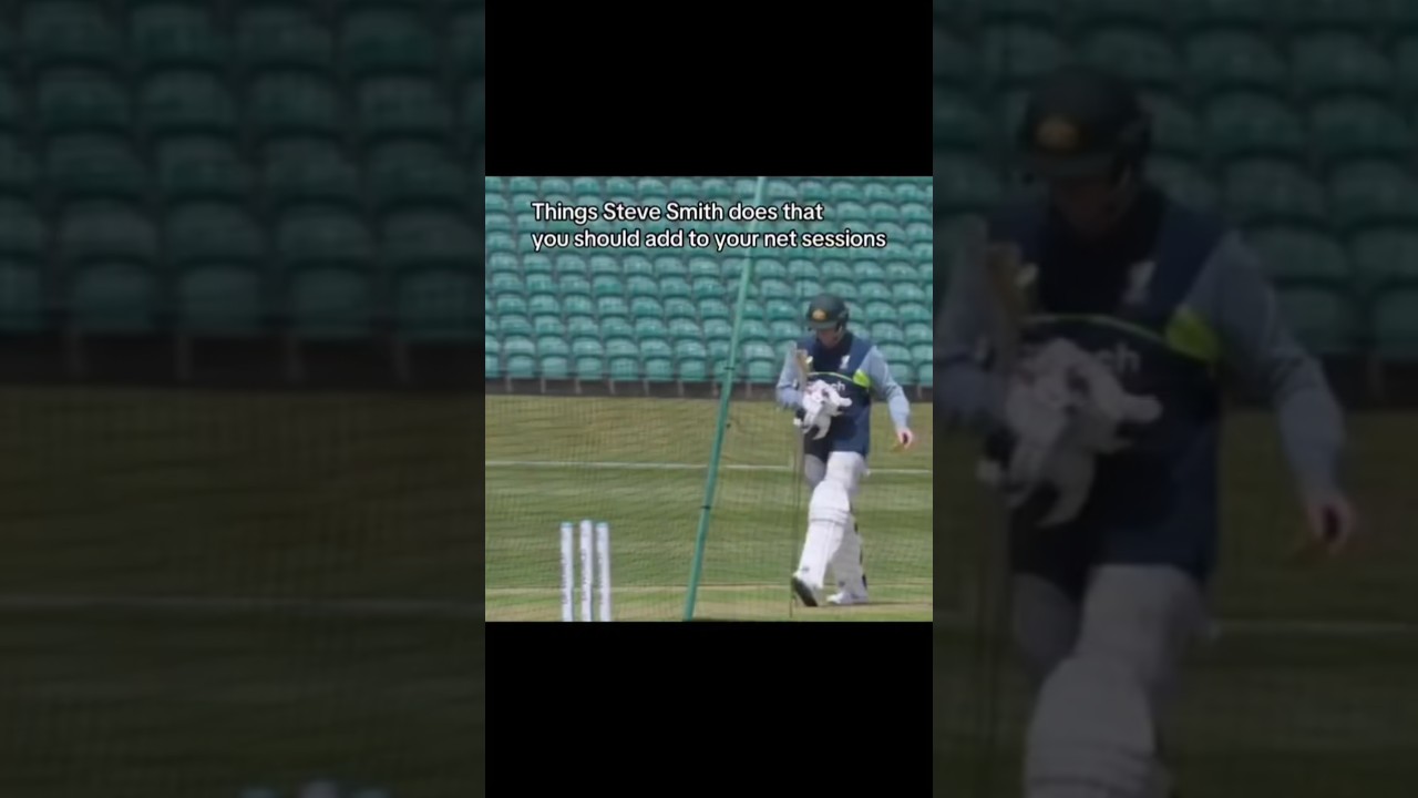 Things Steve Smith Does in Nets You MUST try! 🏏🔥 #BattingTips