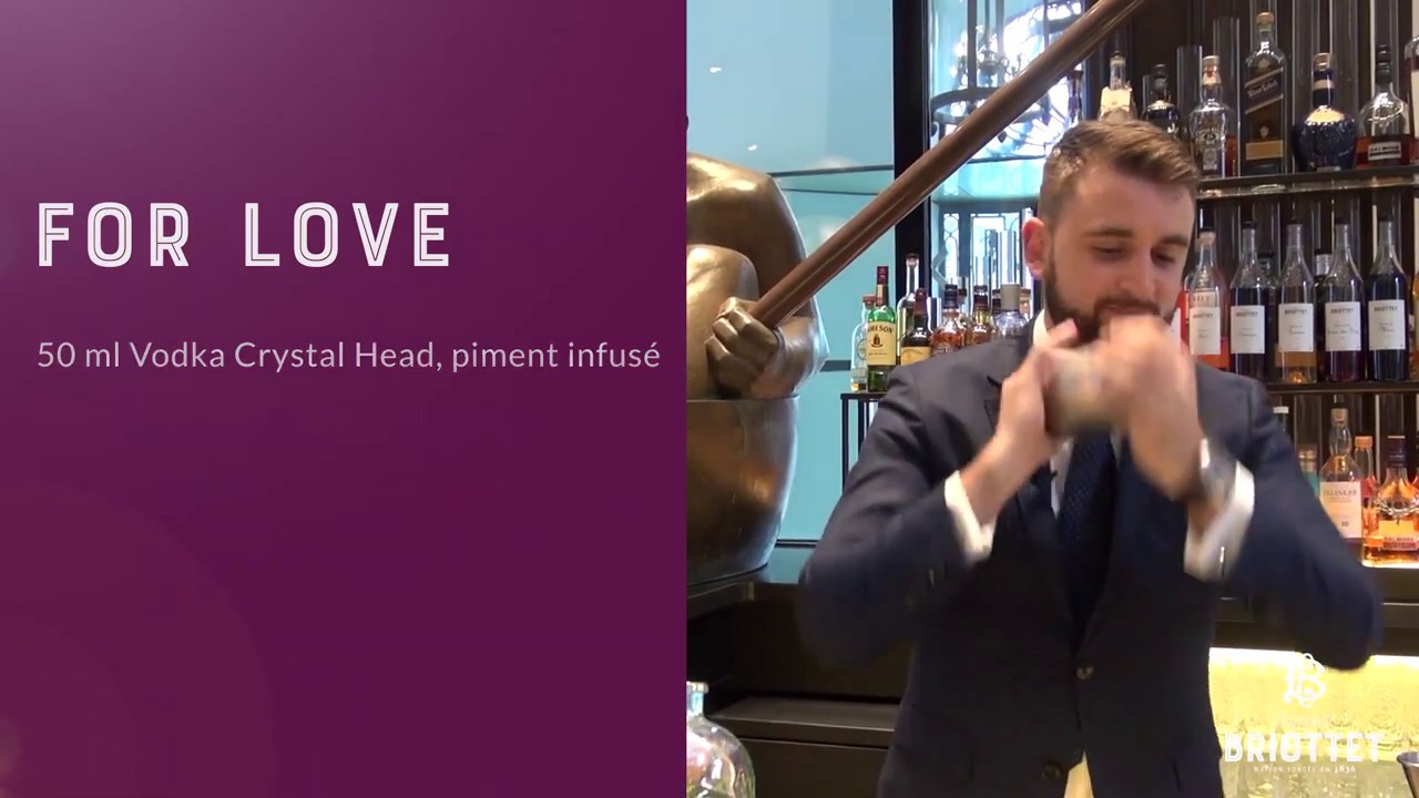 Briottet - Cocktail For Love avec la Liqueur de Rhubarbe Briottet