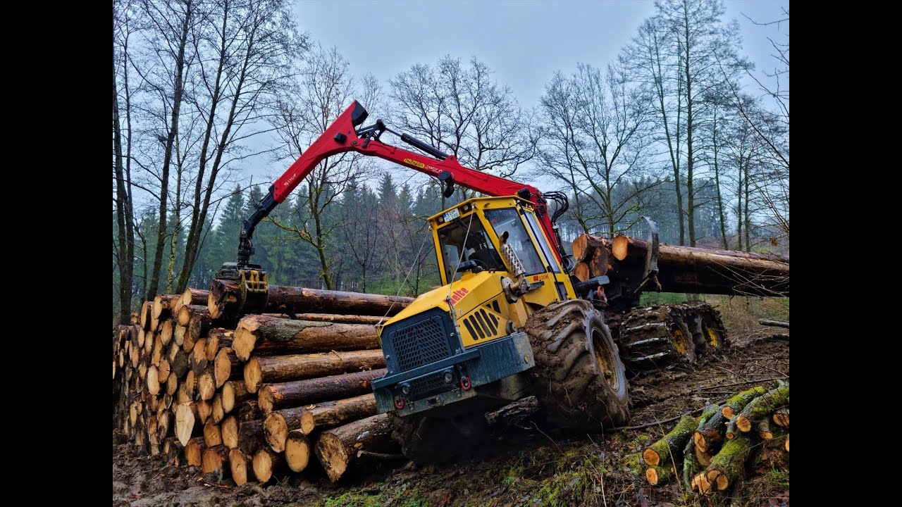 🌲 *German-Power* • Welte 130K • Langholz • PCM-Forst • Skidder in Action • Loggingwork • Part-1🌲