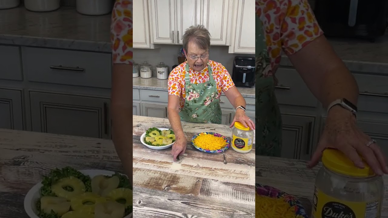Pineapple Salad or Pear Salad is a Southern favorite | Do you remember eating it as a kid?