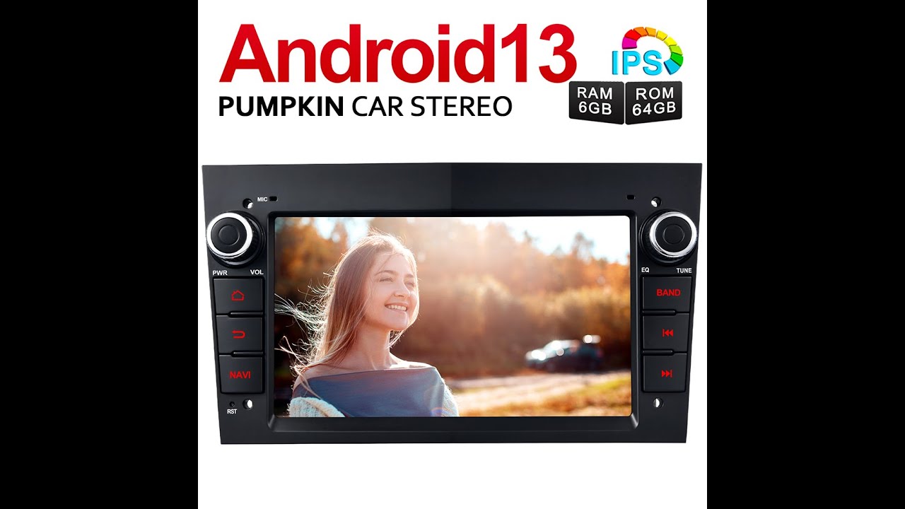 2 Din Octa-Core Android 13 Head Unit for Opel Vauxhall Astra Corsa Zafira Vivaro
