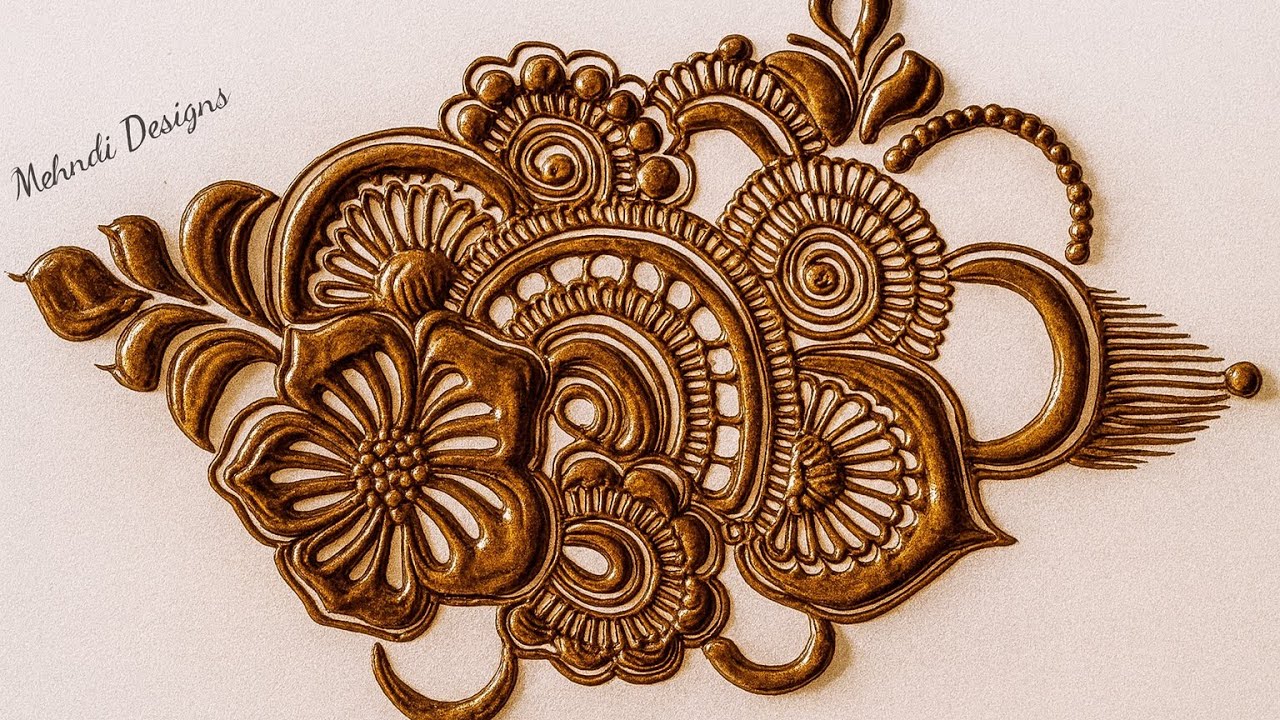 How to make  mehndi flower bunch | मेहंदी  फूलों का गुच्छा कैसे बनाएं | Beautiful mehndi