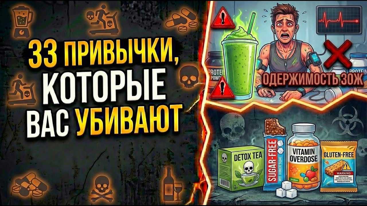 33 «ЗДОРОВЫХ» привычки, которые РАЗРУШАЮТ ваш организм