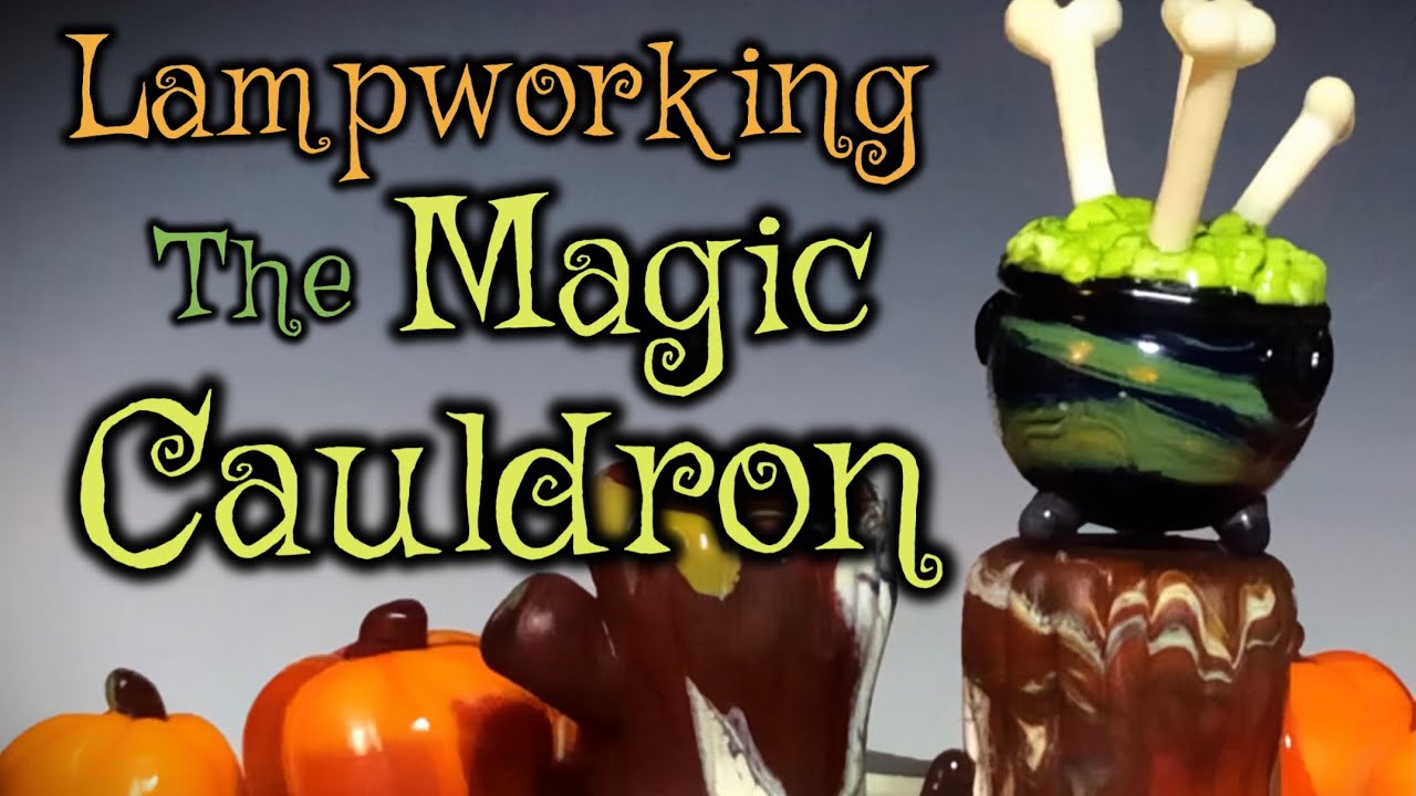 Lampworking off (and on) Mandrel- The Magic Cauldron - Sculptural Lampworking - 104 glass Demo