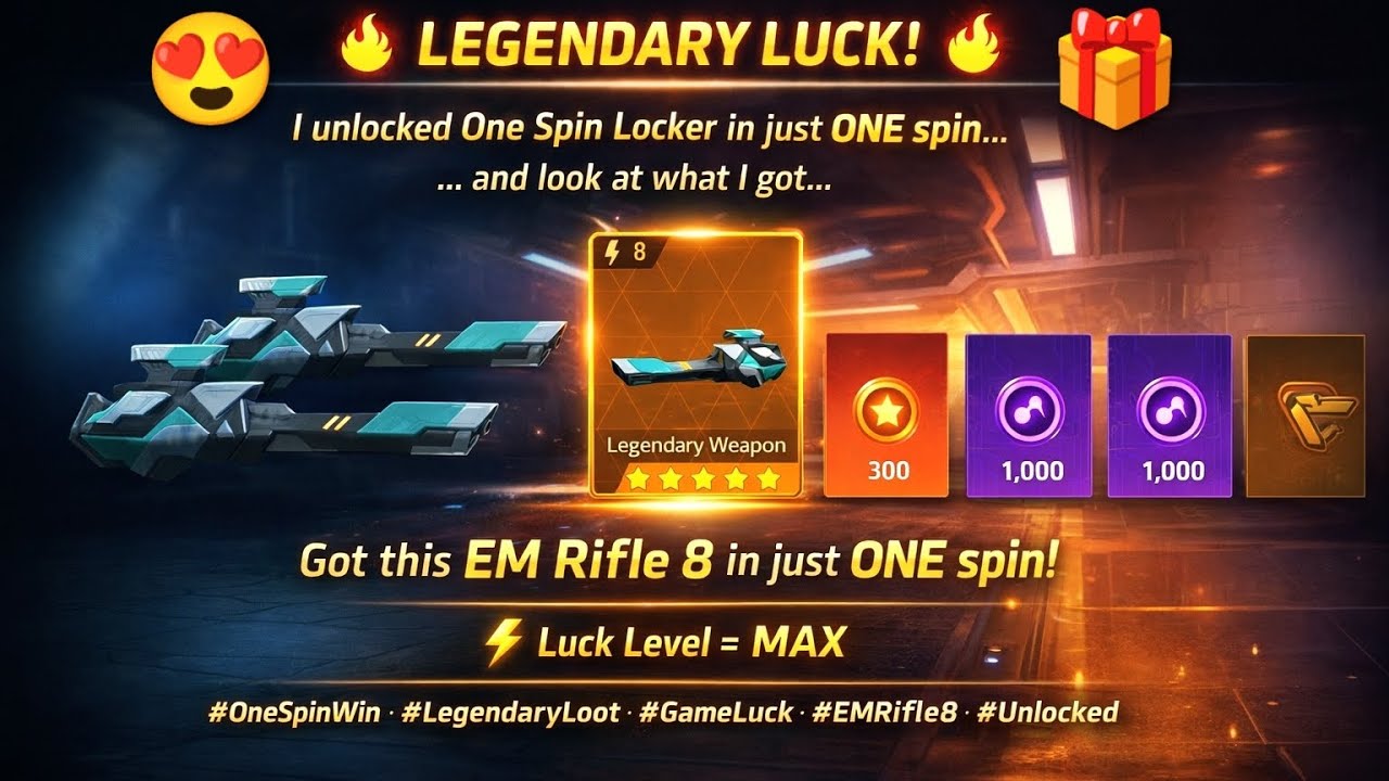 I Tried My Luck... EM Rifle 8 Crate Rush Spins 🤯 I EM RIFLE 8 Surprise!