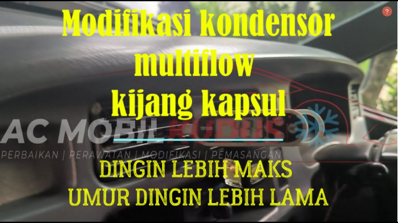Modifikasi kondensor multiflow dan ganti seal kompresor KIJANG KAPSUL