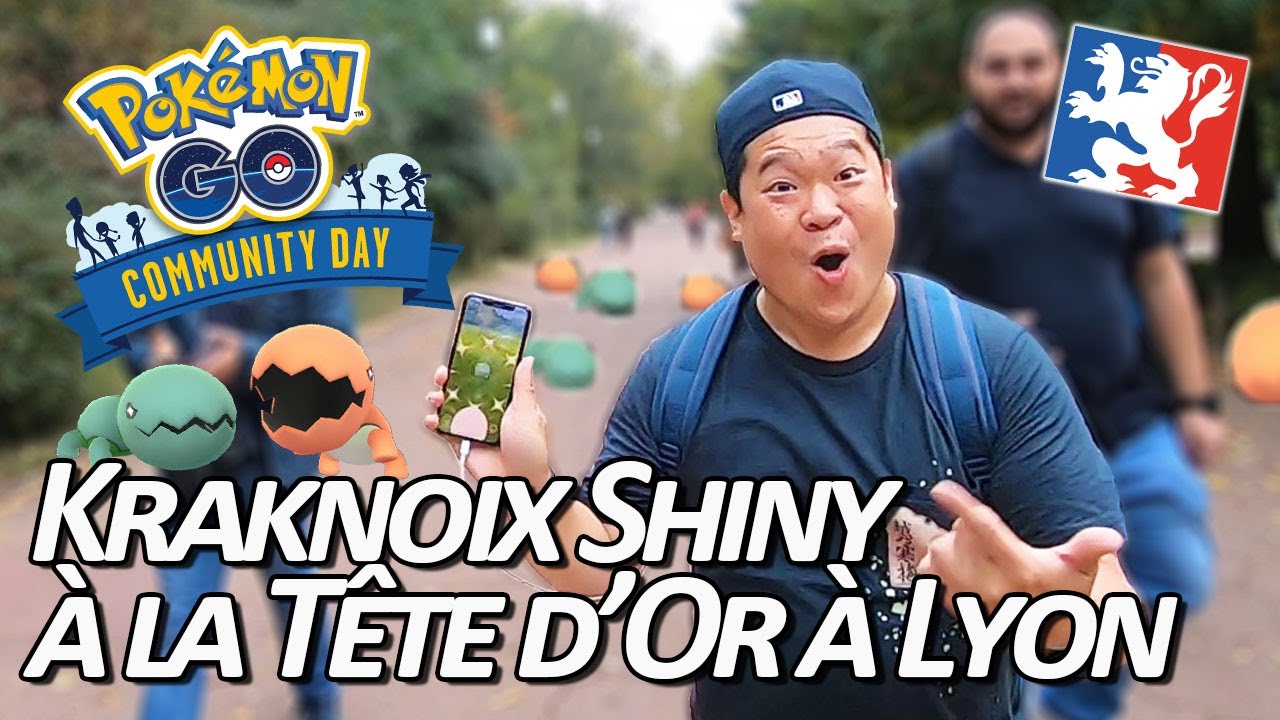 Seb et Ouss : KRAKNOIX SHINY à la Tête d'Or à Lyon - Community Day Pokémon GO