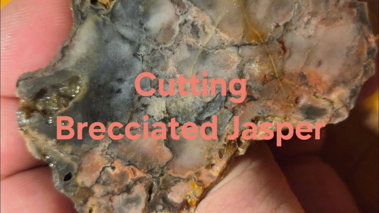 Cutting Beautiful Brecciated Jasper