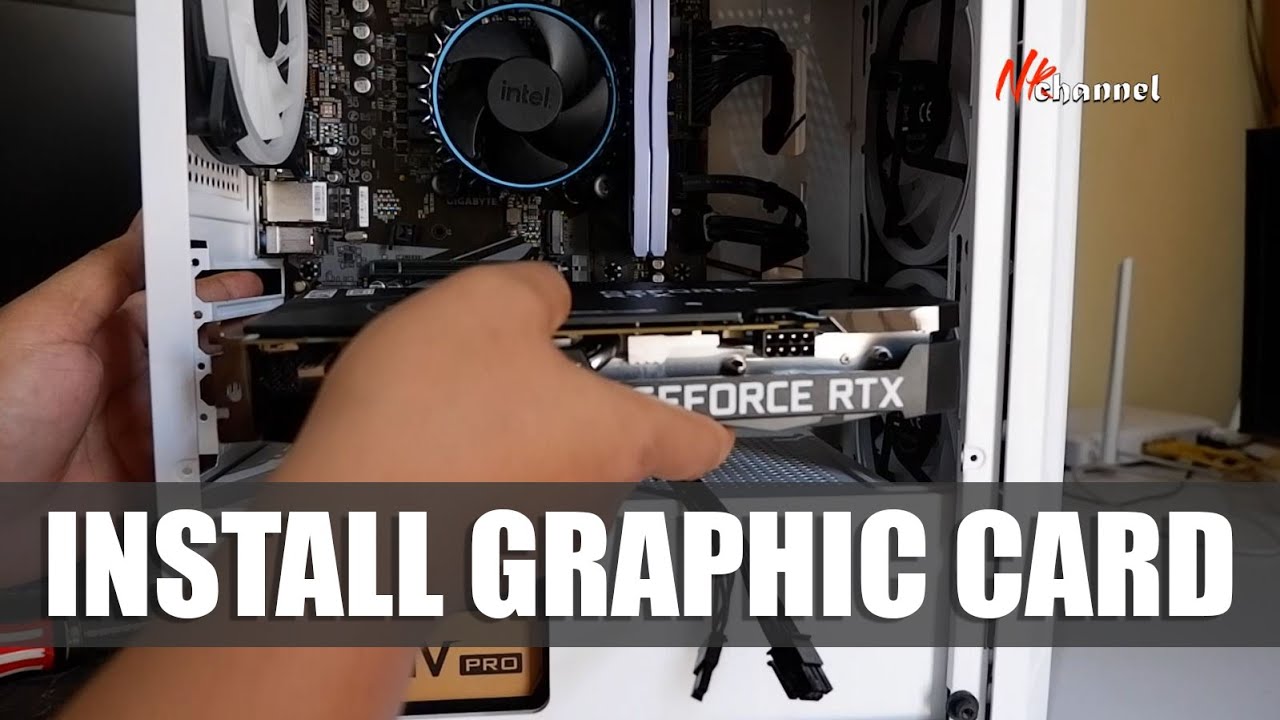 Cara pasang vga card di pc (pasang vga, cari driver dan instal) | How to setup rtx 3050