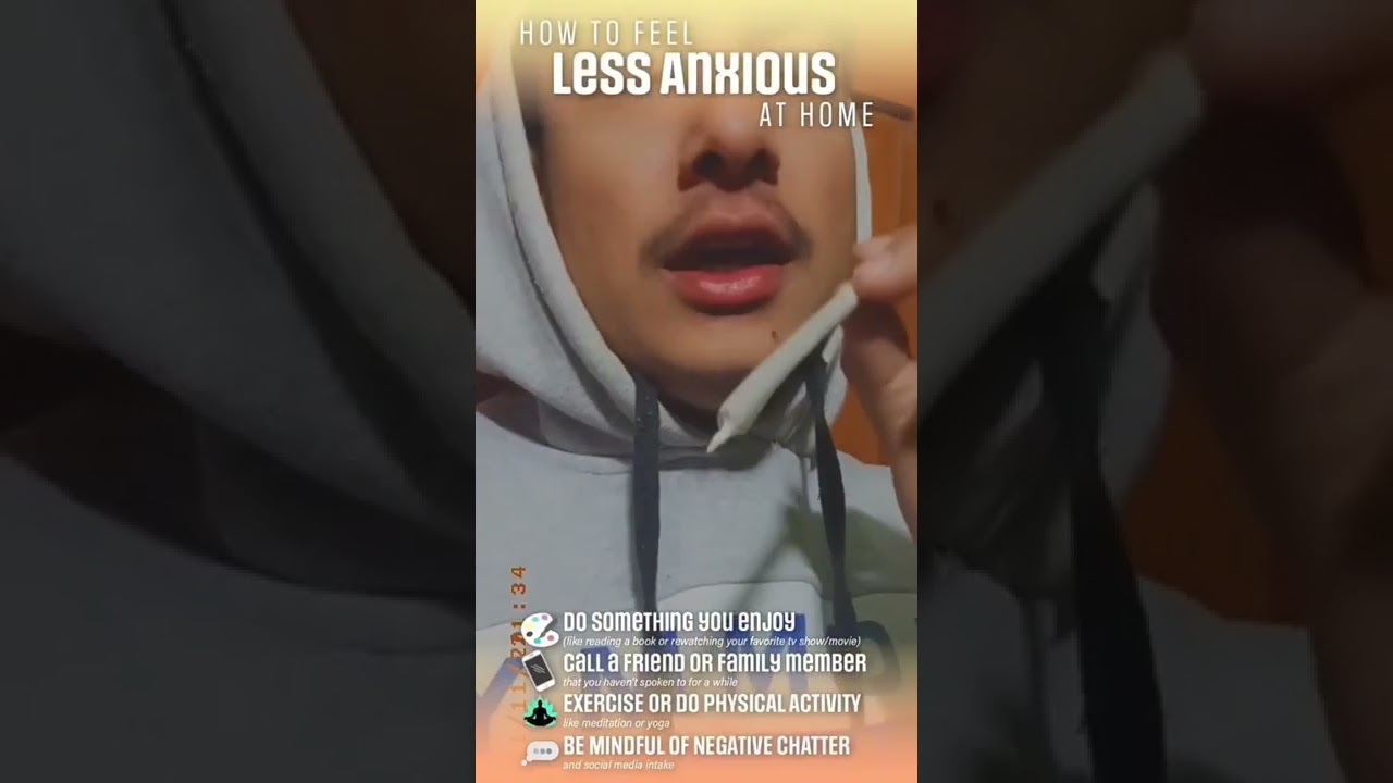 how to feel less anxious at home🍁