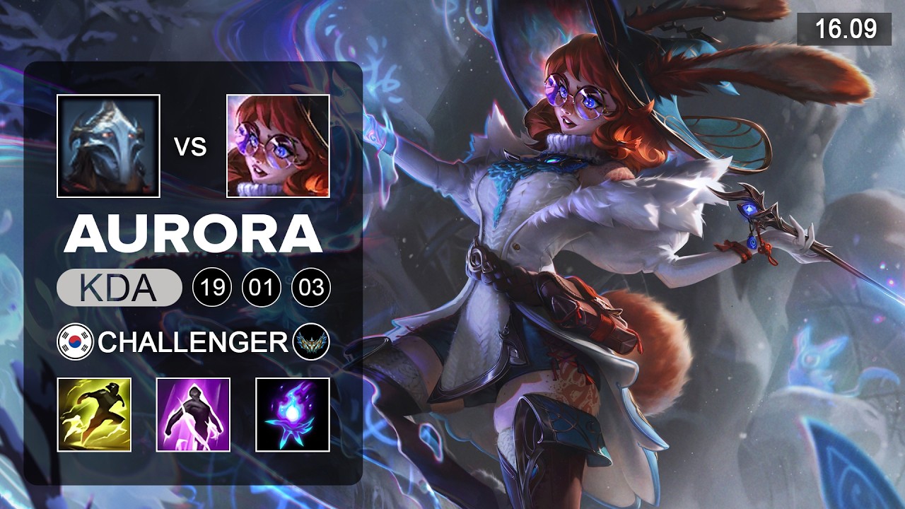 Aurora vs Viktor Mid - KR Challenger - Patch 16.09 Season 16