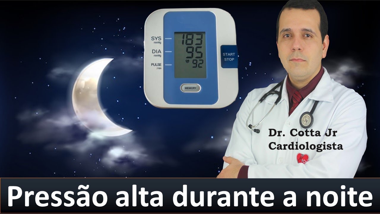 Por que a pressão sobe de noite?