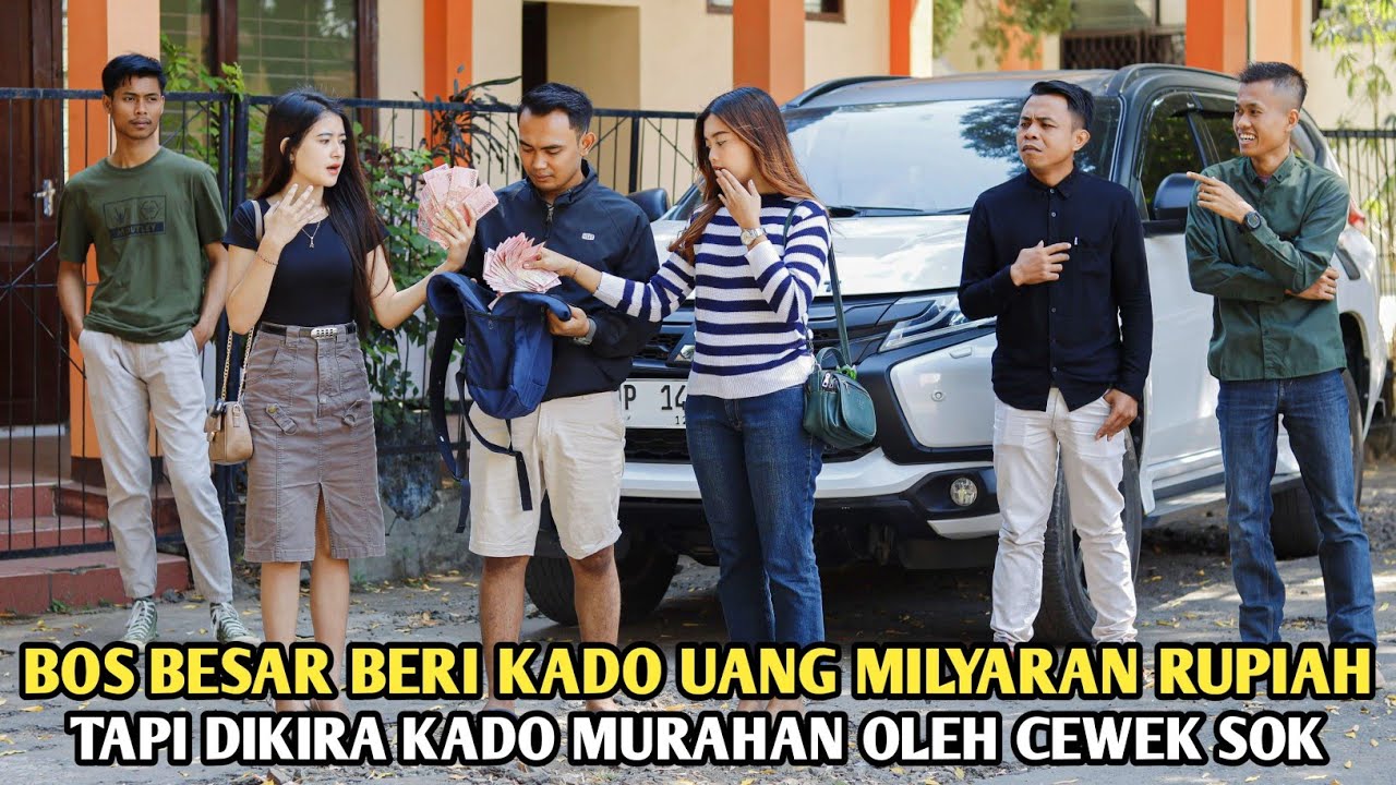 BOS BESAR BERI KADO UANG MILYARAN RUPIAH MALAH DIKIRA KADO MURAHAN OLEH CEWEK SOMBONG ! ENDINGNYA...