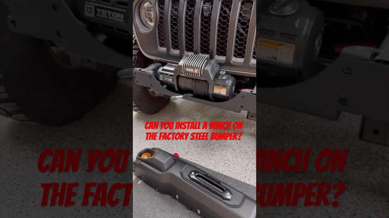 Can you install a winch on your Jeep with a factory steel bumper?