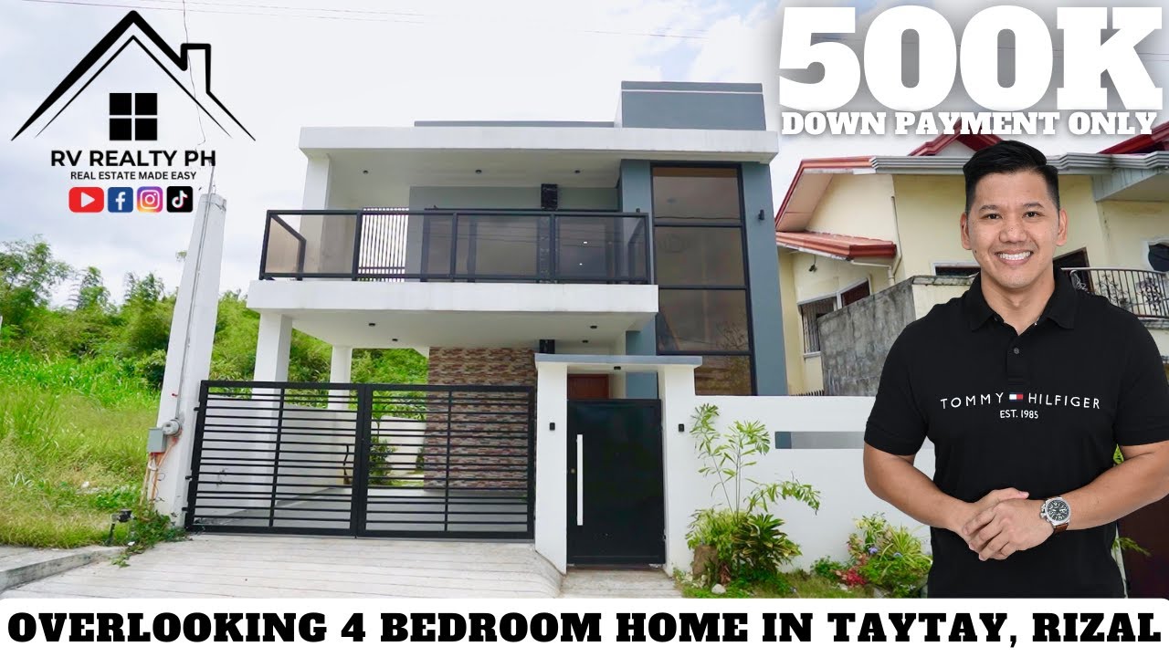 SOLD: House Tour 40: Overlooking 4 Bedroom Home in Taytay, Rizal! ₱500K DOWN PAYMENT ONLY‼️