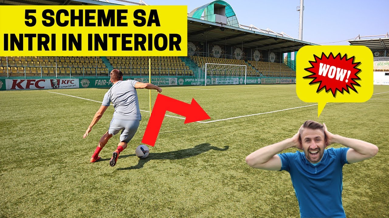 5 DRIBLINGURI PENTRU EXTREME SI MIJLOCASI | 5 SCHEME DE FOTBAL | IMPROVED FOOTBALL