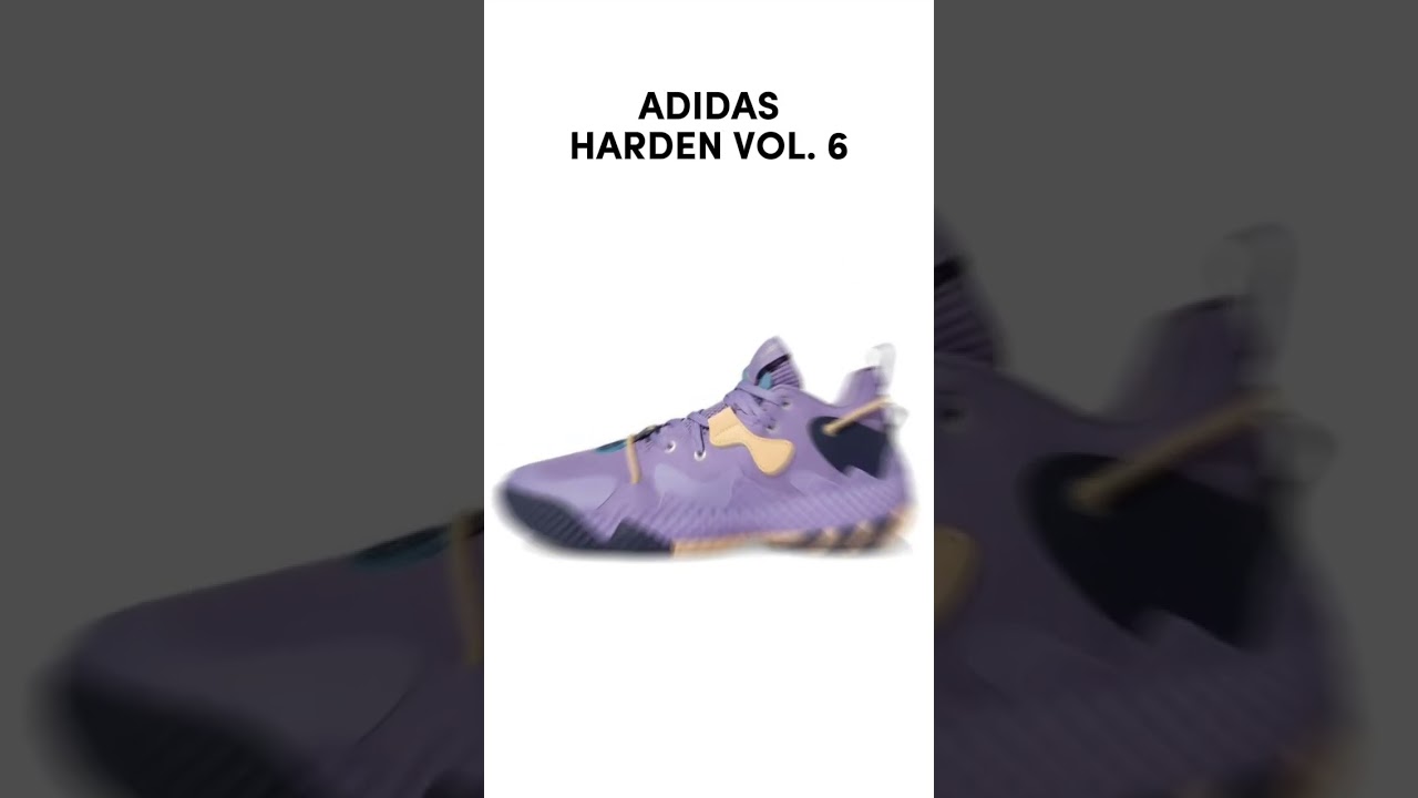 TOP 5 SIGNATURE SHOES OF JAMES HARDEN #shoes #basketball #hoops #nba #shorts #short #harden #adidas