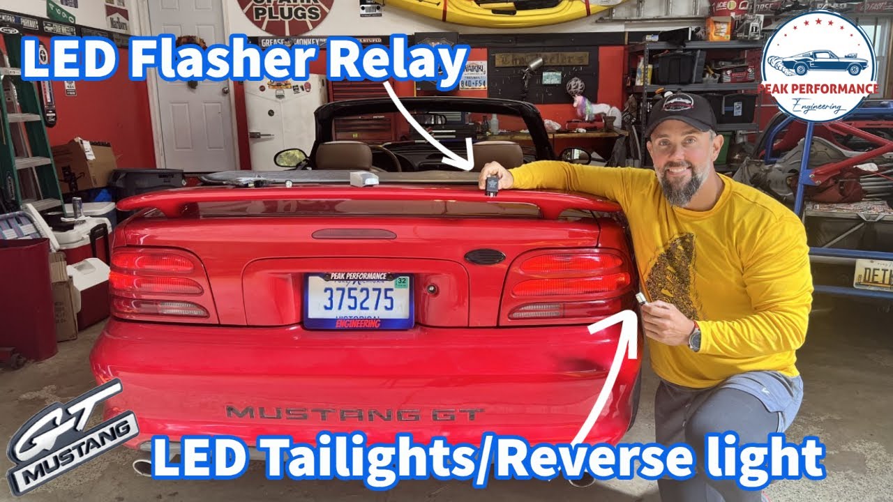 1994-1998 Mustang: Install LED Tail Lights, Reverse Lights, and a LED Flasher Relay
