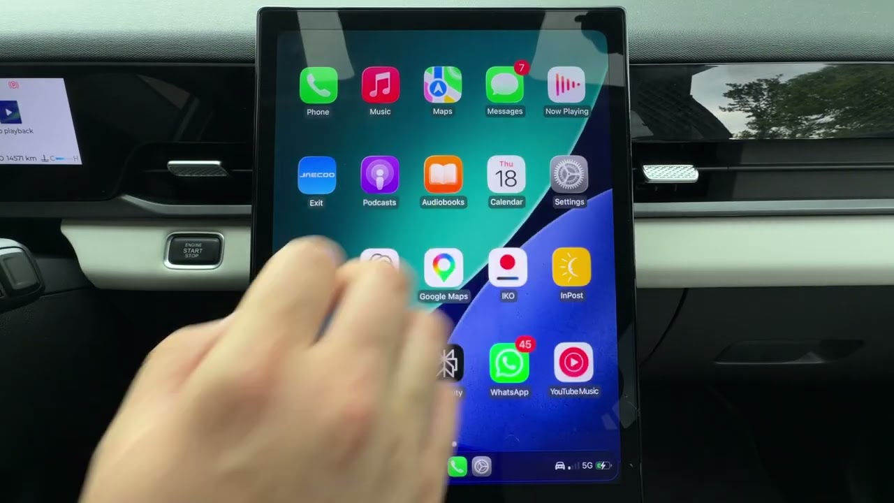 Jaecoo 5: как включить озвучивание сообщений в CarPlay