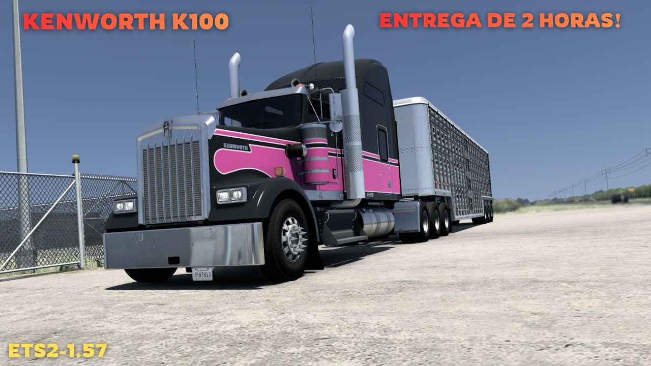 Viagem Insana de 2 horas e 30 min | Kenworth K100 (American Truck ATS)