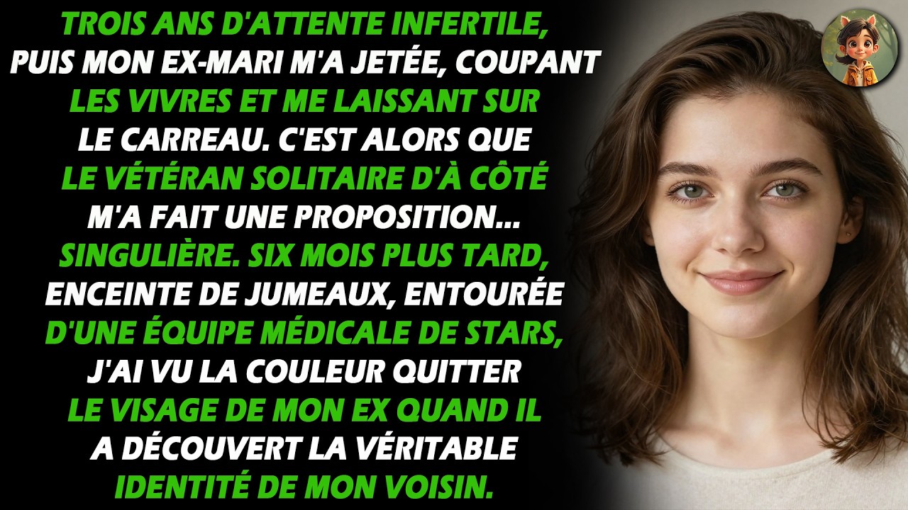 Larguée après 3 ans sans enfant, puis j'ai eu des jumeaux avec le vétéran 