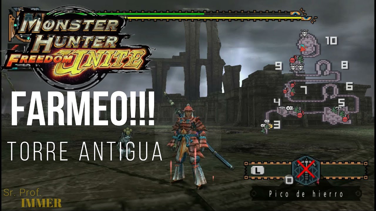 TODOS los puntos de FARMEO!!! / Torre Antigua - Monster Hunter Freedom Unite/MHFU