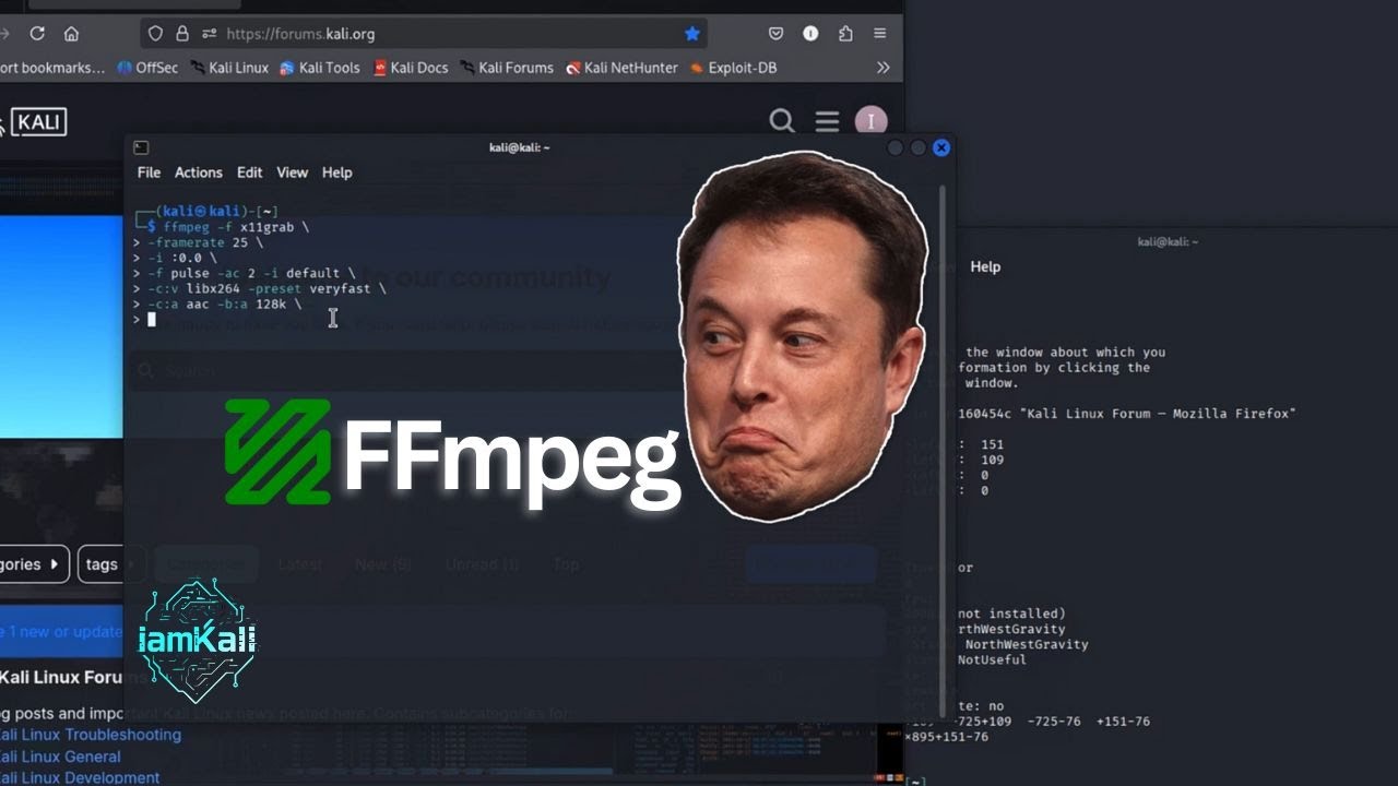 How to Record Screen in Kali Linux 2025 | FFmpeg Tutorial