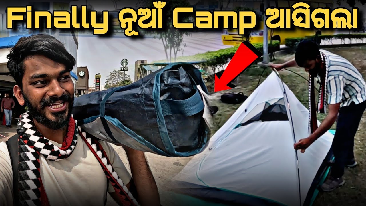 Day_129 // Finally ଆଜି ନୂଆଁ Camp ଆସିଗଲା // Crossing India For Free // @devvlog006 