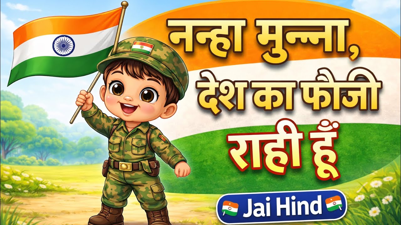 26 January | Nanha Munna Rahi Hu 🇮🇳 | Kids Republic Day Song
