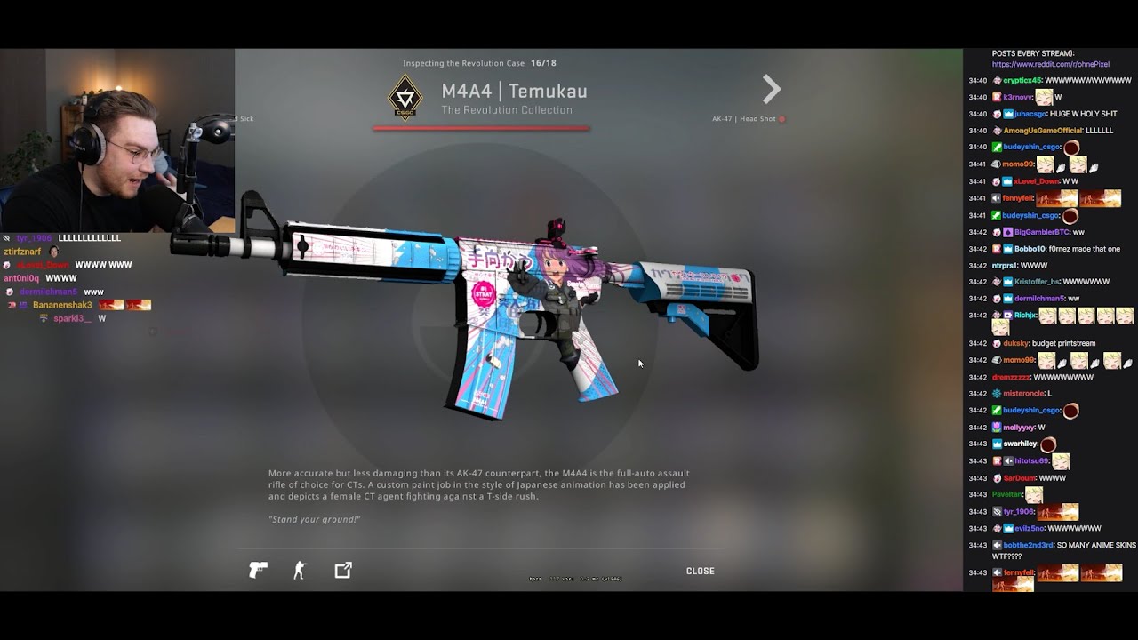 ohnePixel reacts to the new M4A4 | Temukau