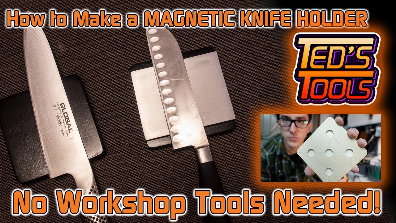 How to Make a Magnetic Knife Holder - Hand Tools Only