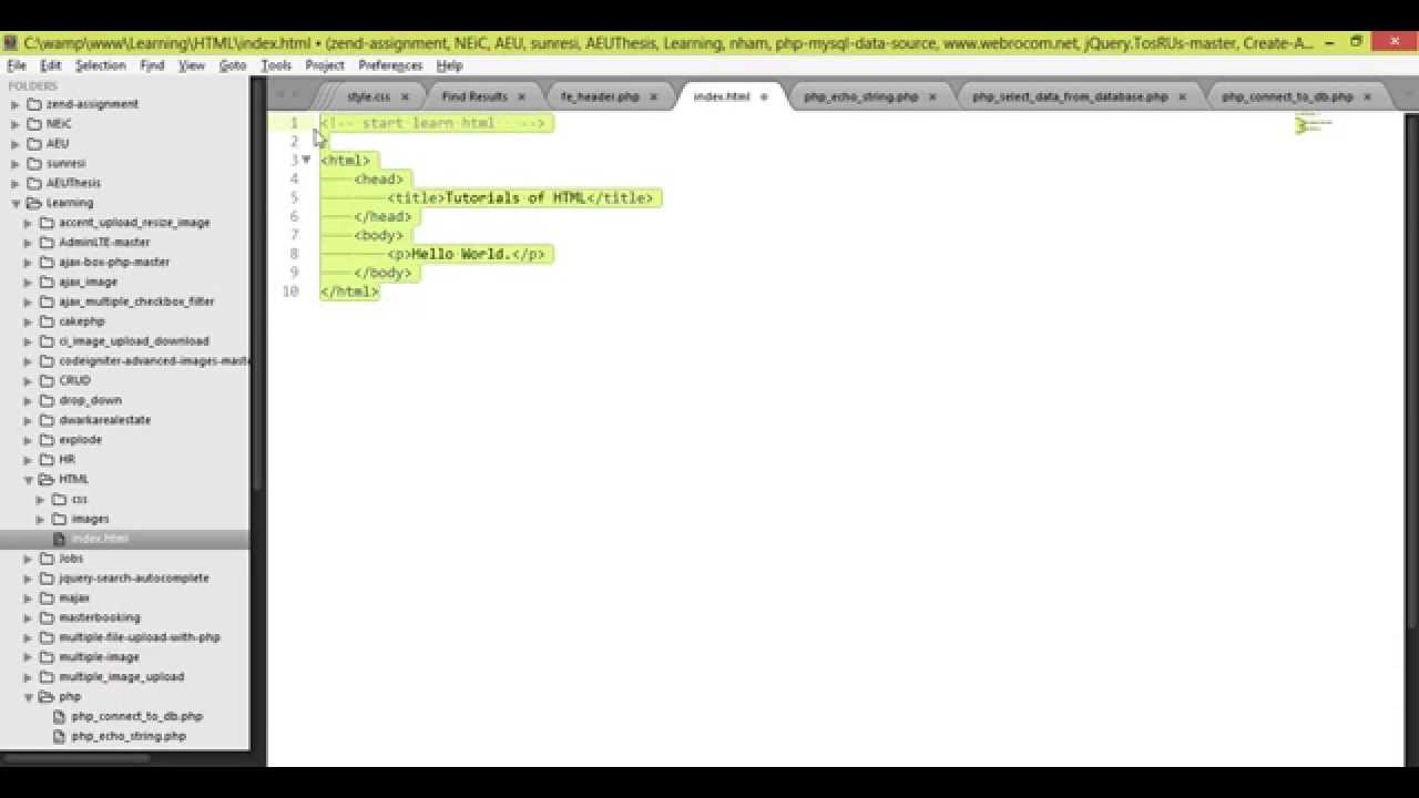 How to add inline CSS style in HTML