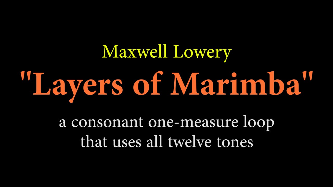 a consonant one-measure loop that uses all twelve tones