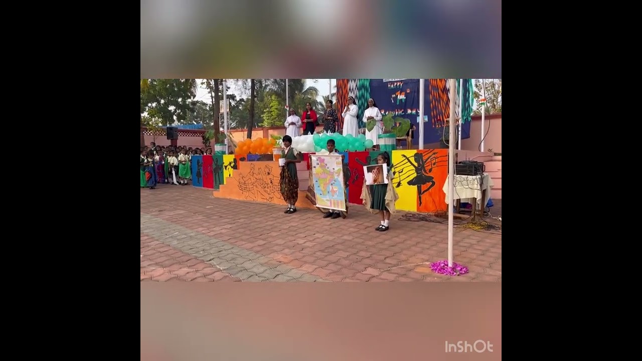 74th Republic Day celebration at St. Joseph Convent High School, Nagoa-Verna