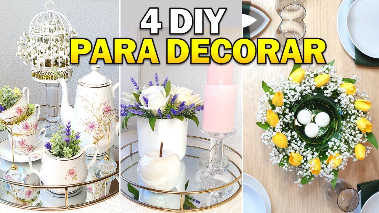 4 CENTROS DE MESA M&Aacute;S FACILES QUE PUEDES HACER